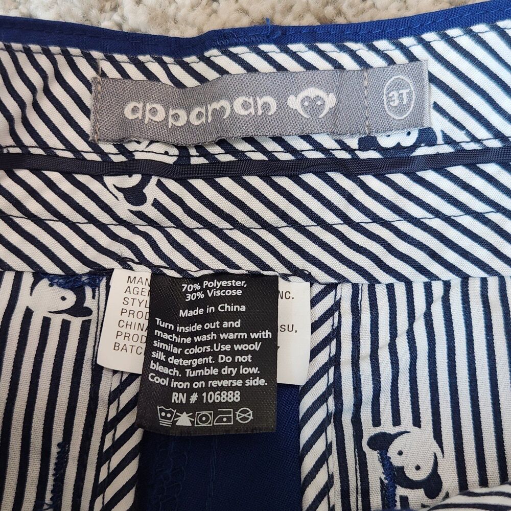 Appaman boys trouser shorts blue size 3T - Picture 2 of 8